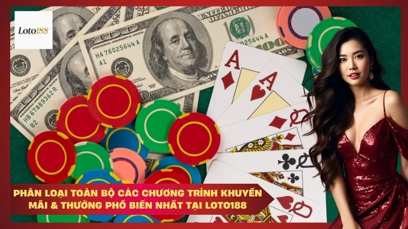 Phân Loại Toàn Bộ Các Chương Trình Khuyến Mãi & Thưởng Phổ Biến Nhất Tại Loto188